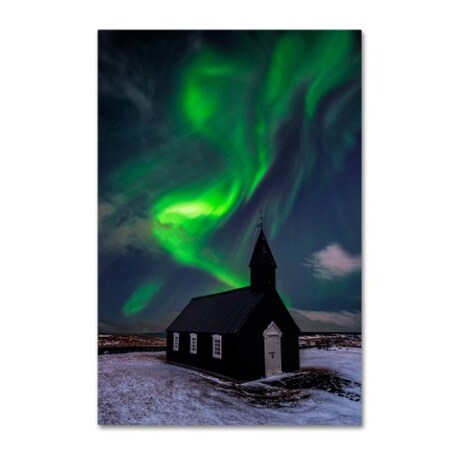 David Martin Castan 'Church And Sky' Canvas Art,12x19